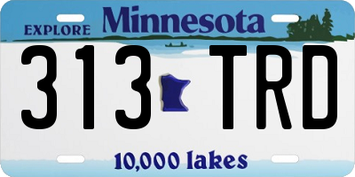 MN license plate 313TRD
