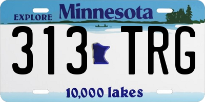 MN license plate 313TRG