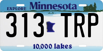 MN license plate 313TRP