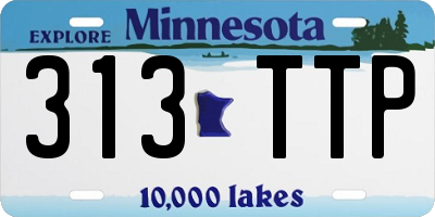MN license plate 313TTP