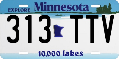 MN license plate 313TTV