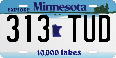 MN license plate 313TUD