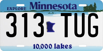 MN license plate 313TUG