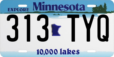 MN license plate 313TYQ