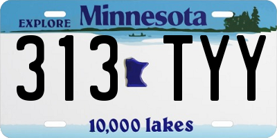 MN license plate 313TYY