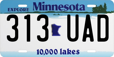 MN license plate 313UAD