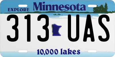 MN license plate 313UAS