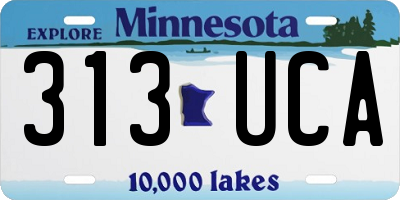 MN license plate 313UCA