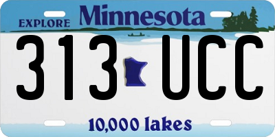 MN license plate 313UCC