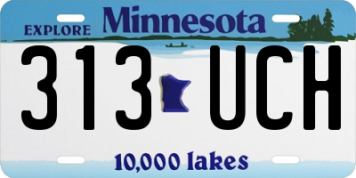 MN license plate 313UCH