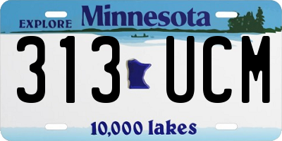 MN license plate 313UCM