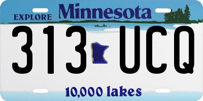 MN license plate 313UCQ