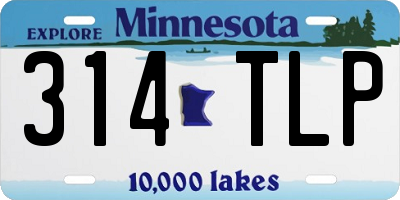 MN license plate 314TLP