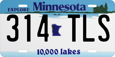 MN license plate 314TLS