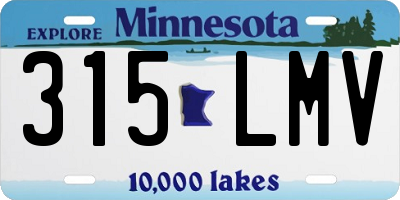 MN license plate 315LMV