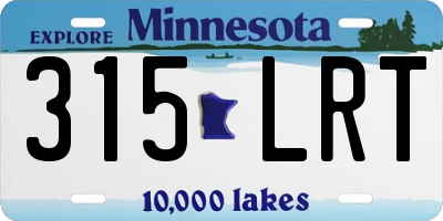 MN license plate 315LRT