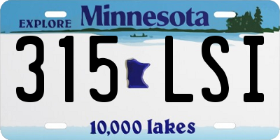 MN license plate 315LSI
