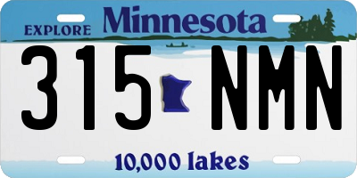 MN license plate 315NMN