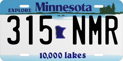MN license plate 315NMR