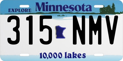 MN license plate 315NMV