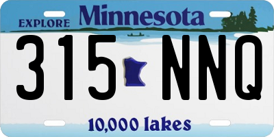 MN license plate 315NNQ