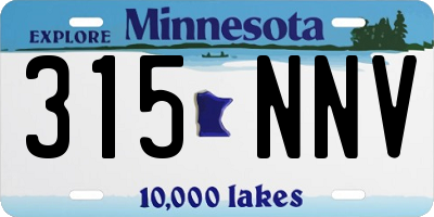 MN license plate 315NNV