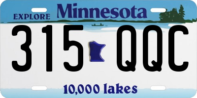MN license plate 315QQC