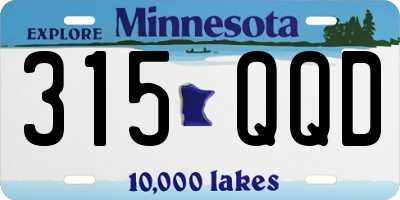 MN license plate 315QQD