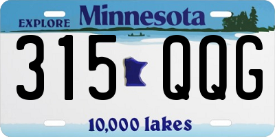 MN license plate 315QQG
