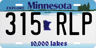 MN license plate 315RLP