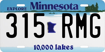 MN license plate 315RMG