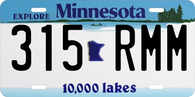 MN license plate 315RMM