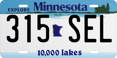 MN license plate 315SEL