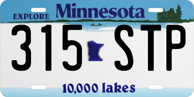 MN license plate 315STP