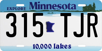 MN license plate 315TJR