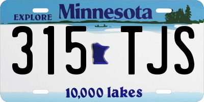MN license plate 315TJS