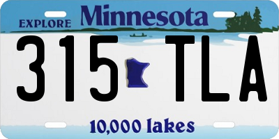 MN license plate 315TLA