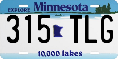 MN license plate 315TLG