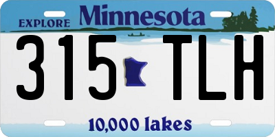 MN license plate 315TLH