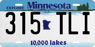 MN license plate 315TLI