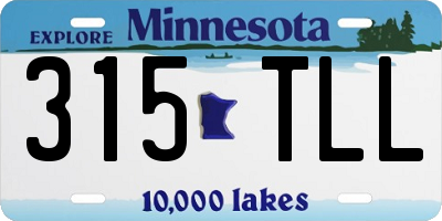 MN license plate 315TLL