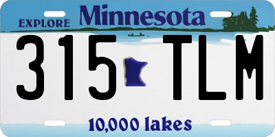 MN license plate 315TLM