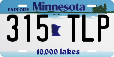 MN license plate 315TLP