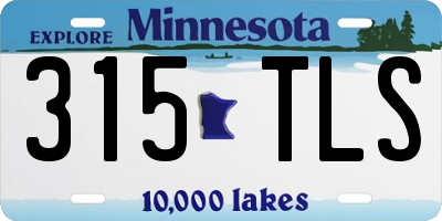 MN license plate 315TLS