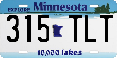 MN license plate 315TLT
