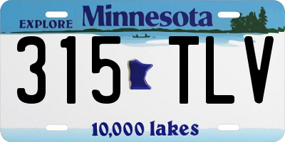 MN license plate 315TLV