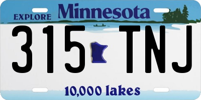 MN license plate 315TNJ