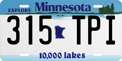 MN license plate 315TPI