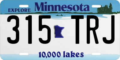 MN license plate 315TRJ