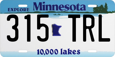 MN license plate 315TRL